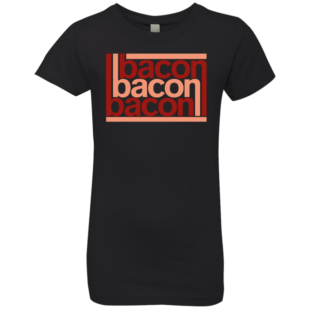 T-Shirts Black / YXS Bacon-Bacon-Bacon Girls Premium T-Shirt