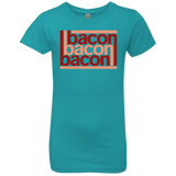T-Shirts Tahiti Blue / YXS Bacon-Bacon-Bacon Girls Premium T-Shirt