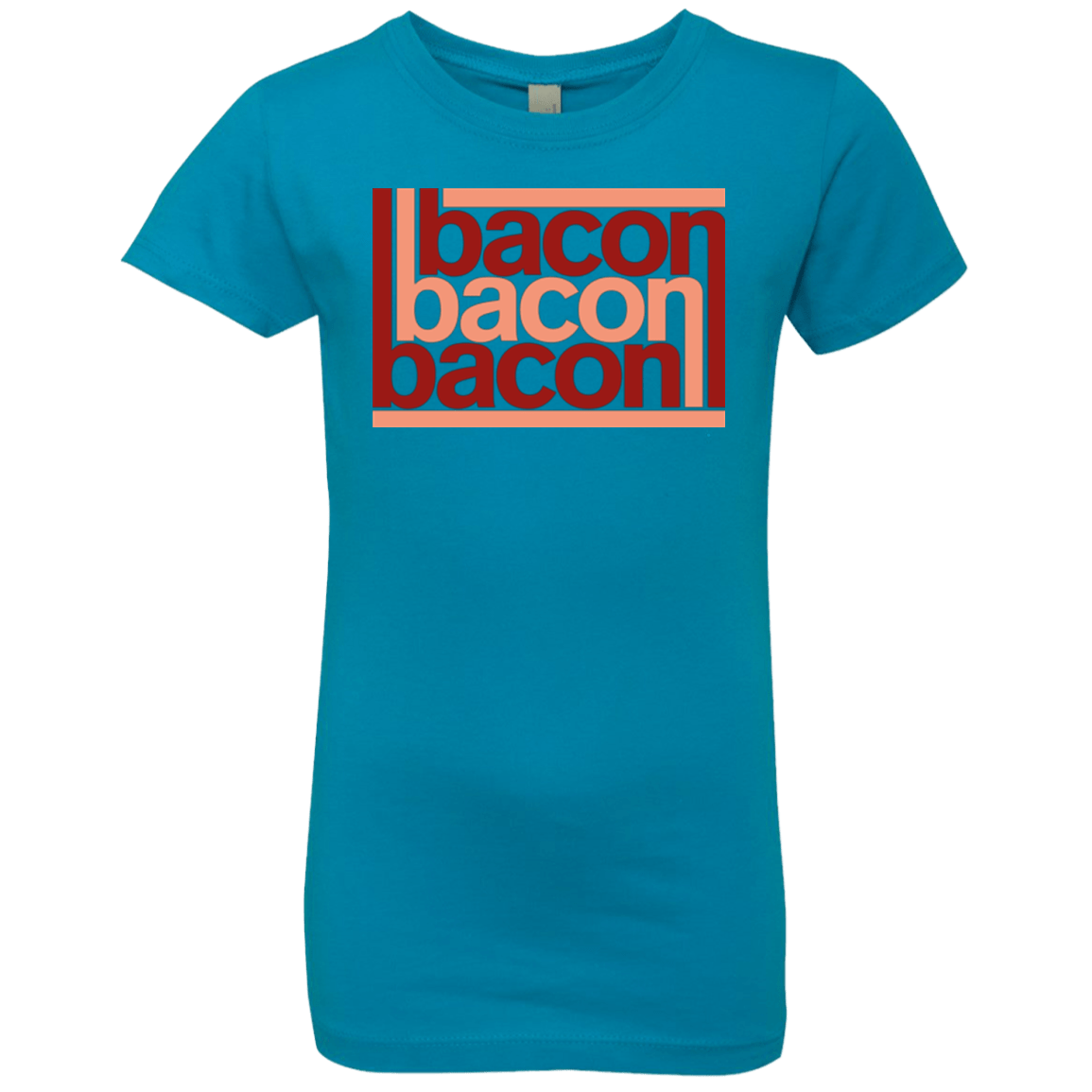T-Shirts Turquoise / YXS Bacon-Bacon-Bacon Girls Premium T-Shirt