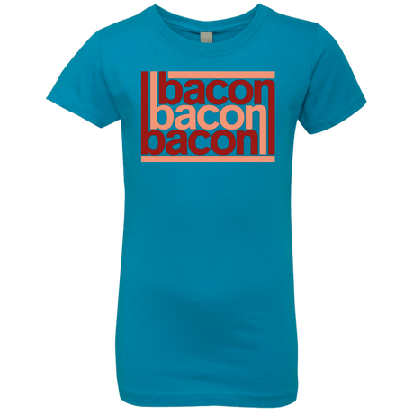 T-Shirts Turquoise / YXS Bacon-Bacon-Bacon Girls Premium T-Shirt
