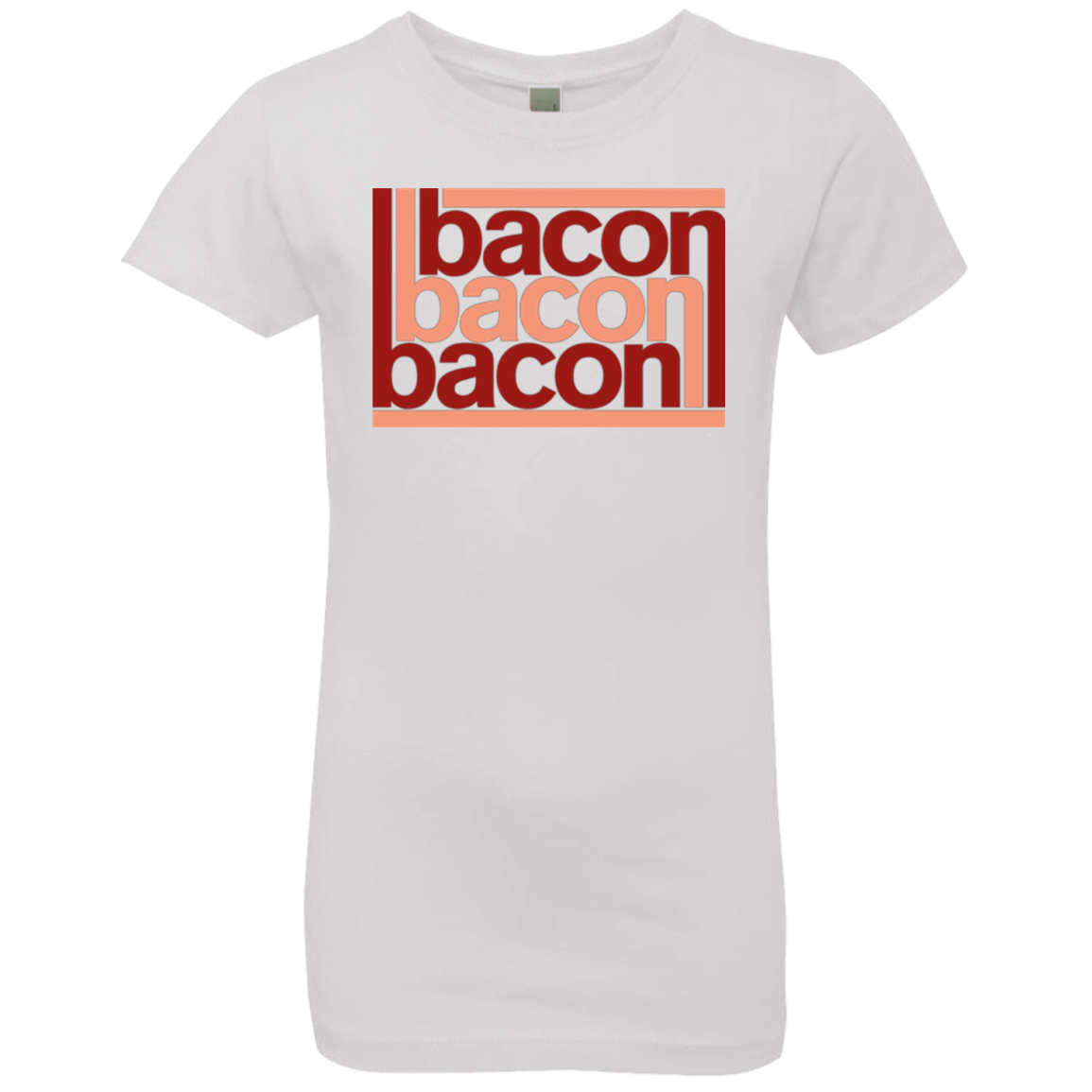 T-Shirts White / YXS Bacon-Bacon-Bacon Girls Premium T-Shirt