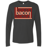 T-Shirts Heavy Metal / Small Bacon-Bacon-Bacon Men's Premium Long Sleeve