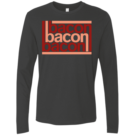 T-Shirts Heavy Metal / Small Bacon-Bacon-Bacon Men's Premium Long Sleeve
