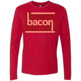 T-Shirts Red / Small Bacon-Bacon-Bacon Men's Premium Long Sleeve