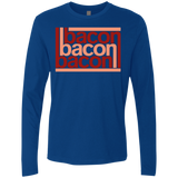 T-Shirts Royal / Small Bacon-Bacon-Bacon Men's Premium Long Sleeve