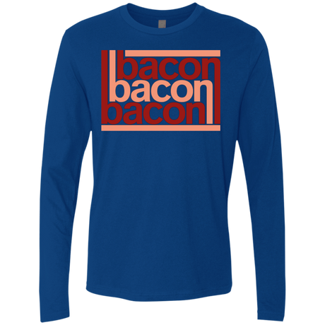 T-Shirts Royal / Small Bacon-Bacon-Bacon Men's Premium Long Sleeve