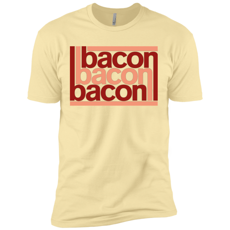 T-Shirts Banana Cream / X-Small Bacon-Bacon-Bacon Men's Premium T-Shirt