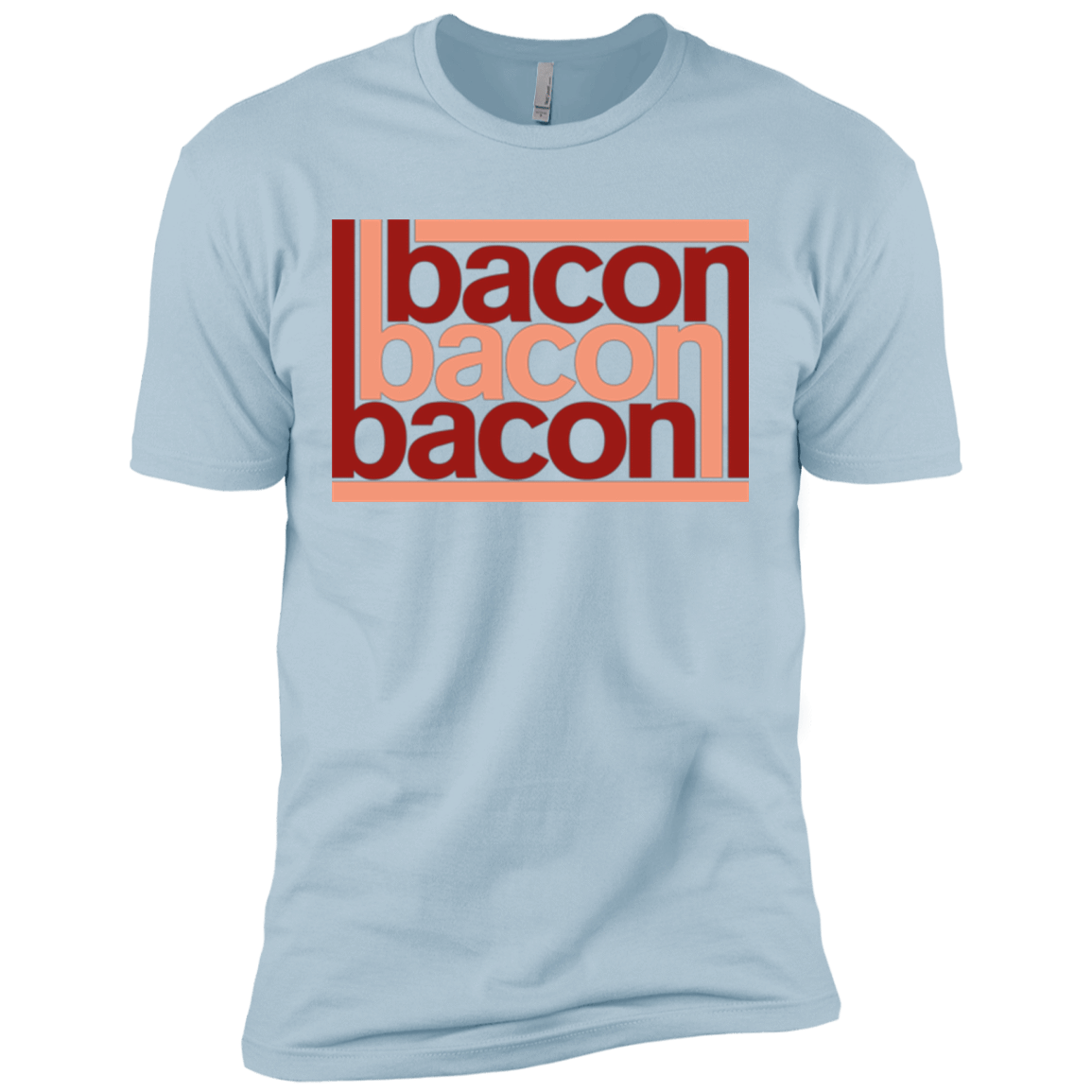 T-Shirts Light Blue / X-Small Bacon-Bacon-Bacon Men's Premium T-Shirt