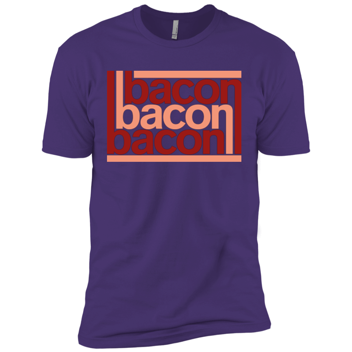 T-Shirts Purple / X-Small Bacon-Bacon-Bacon Men's Premium T-Shirt