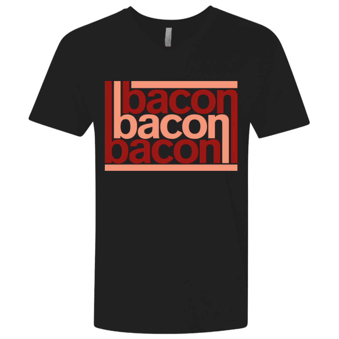 T-Shirts Black / X-Small Bacon-Bacon-Bacon Men's Premium V-Neck