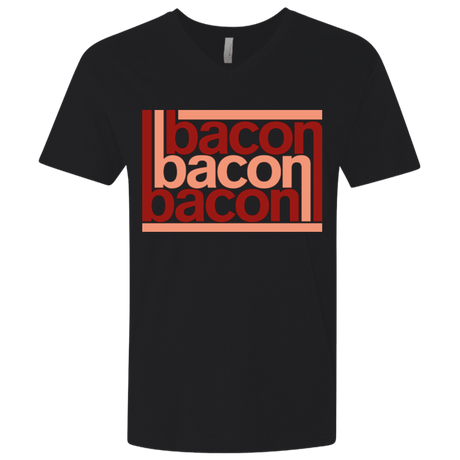 T-Shirts Black / X-Small Bacon-Bacon-Bacon Men's Premium V-Neck