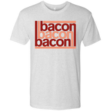 T-Shirts Heather White / Small Bacon-Bacon-Bacon Men's Triblend T-Shirt