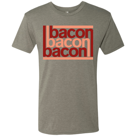 T-Shirts Venetian Grey / Small Bacon-Bacon-Bacon Men's Triblend T-Shirt