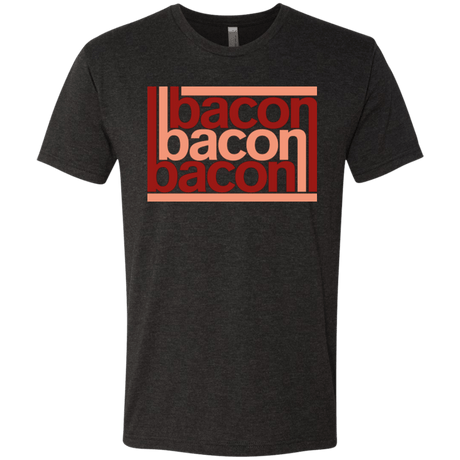 T-Shirts Vintage Black / Small Bacon-Bacon-Bacon Men's Triblend T-Shirt