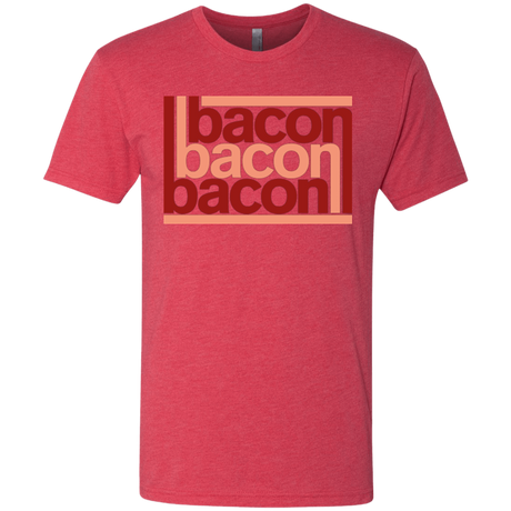 T-Shirts Vintage Red / Small Bacon-Bacon-Bacon Men's Triblend T-Shirt