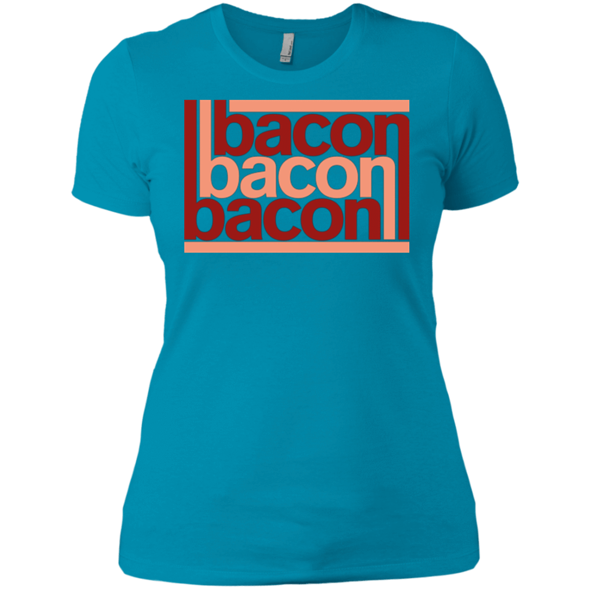T-Shirts Turquoise / X-Small Bacon-Bacon-Bacon Women's Premium T-Shirt