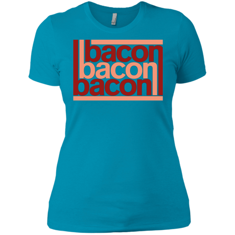 T-Shirts Turquoise / X-Small Bacon-Bacon-Bacon Women's Premium T-Shirt