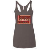 T-Shirts Macchiato / X-Small Bacon-Bacon-Bacon Women's Triblend Racerback Tank