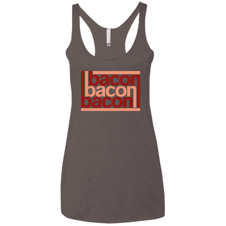 T-Shirts Macchiato / X-Small Bacon-Bacon-Bacon Women's Triblend Racerback Tank
