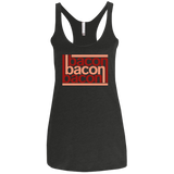 T-Shirts Vintage Black / X-Small Bacon-Bacon-Bacon Women's Triblend Racerback Tank