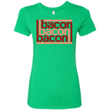 T-Shirts Envy / Small Bacon-Bacon-Bacon Women's Triblend T-Shirt