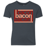 T-Shirts Vintage Navy / YXS Bacon-Bacon-Bacon Youth Triblend T-Shirt