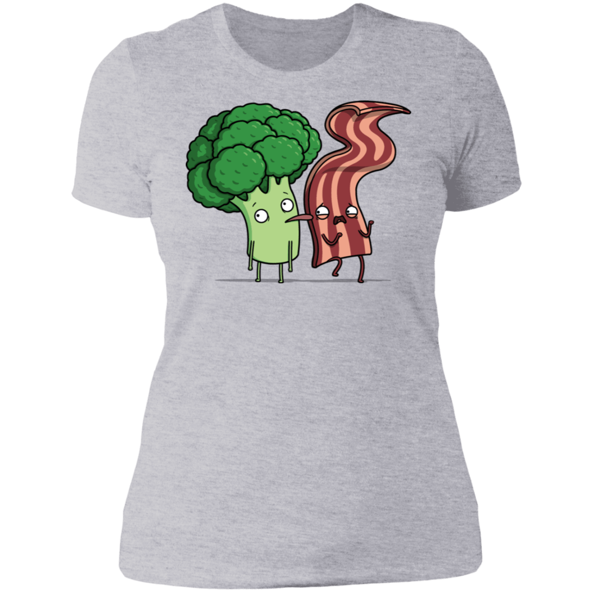 T-Shirts Heather Grey / S Bacon Lick Women's Premium T-Shirt