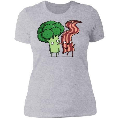 T-Shirts Heather Grey / S Bacon Lick Women's Premium T-Shirt