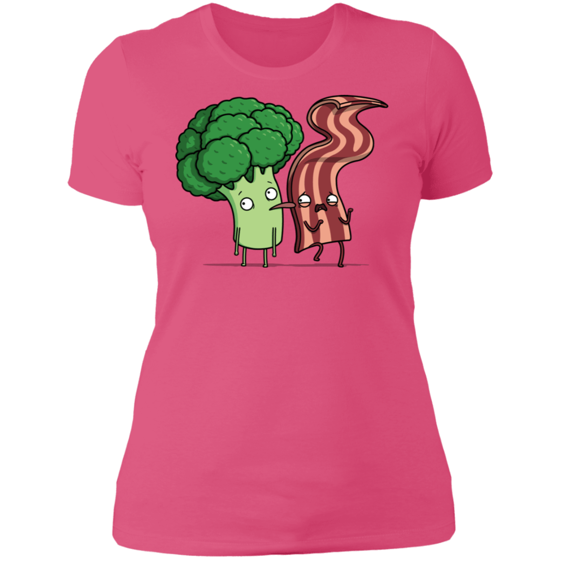 T-Shirts Hot Pink / S Bacon Lick Women's Premium T-Shirt
