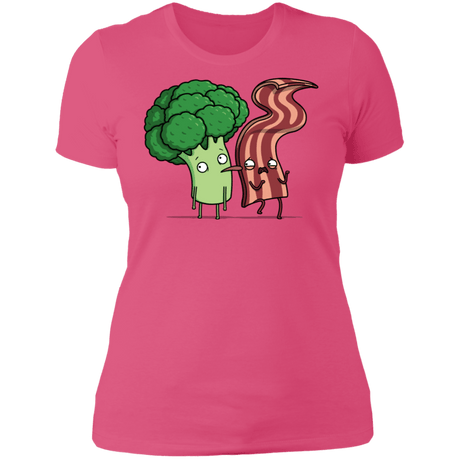 T-Shirts Hot Pink / S Bacon Lick Women's Premium T-Shirt