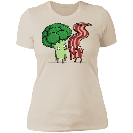 T-Shirts Ivory/ / S Bacon Lick Women's Premium T-Shirt