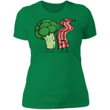 T-Shirts Kelly Green / S Bacon Lick Women's Premium T-Shirt