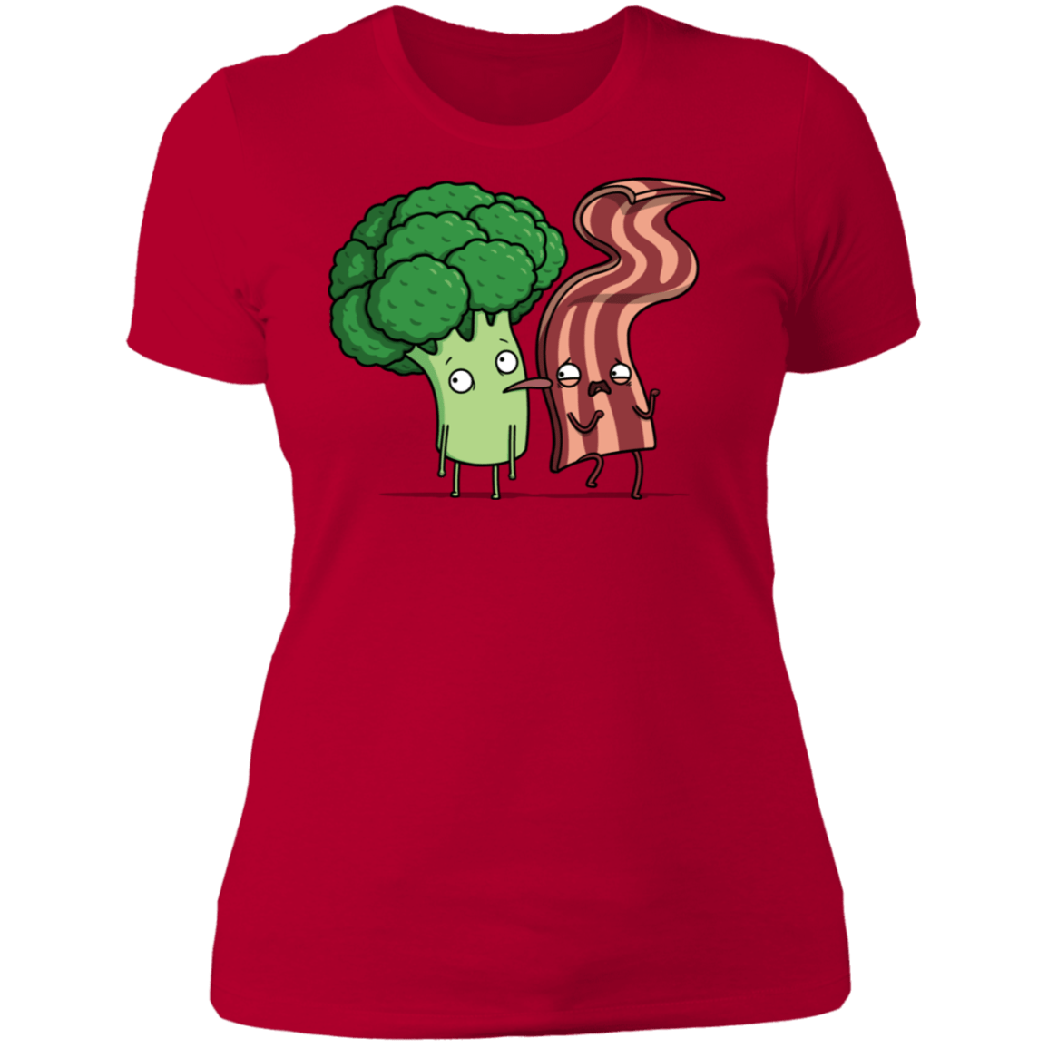 T-Shirts Red / S Bacon Lick Women's Premium T-Shirt