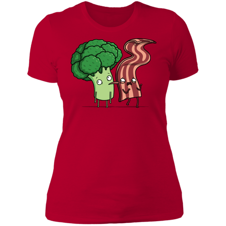 T-Shirts Red / S Bacon Lick Women's Premium T-Shirt