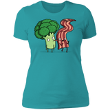 T-Shirts Tahiti Blue / S Bacon Lick Women's Premium T-Shirt