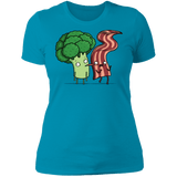 T-Shirts Turquoise / S Bacon Lick Women's Premium T-Shirt