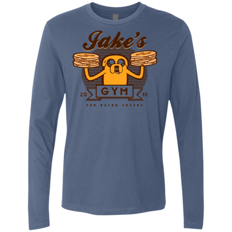 T-Shirts Indigo / Small Bacon lovers gym Men's Premium Long Sleeve