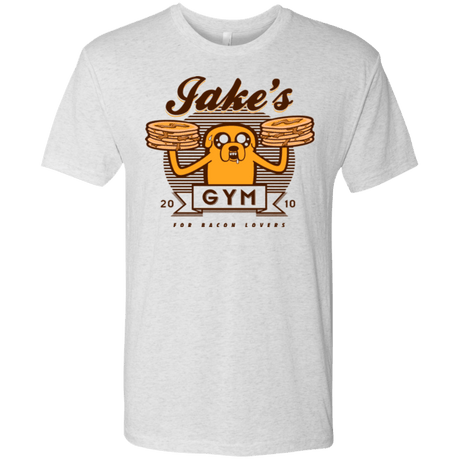 T-Shirts Heather White / Small Bacon lovers gym Men's Triblend T-Shirt