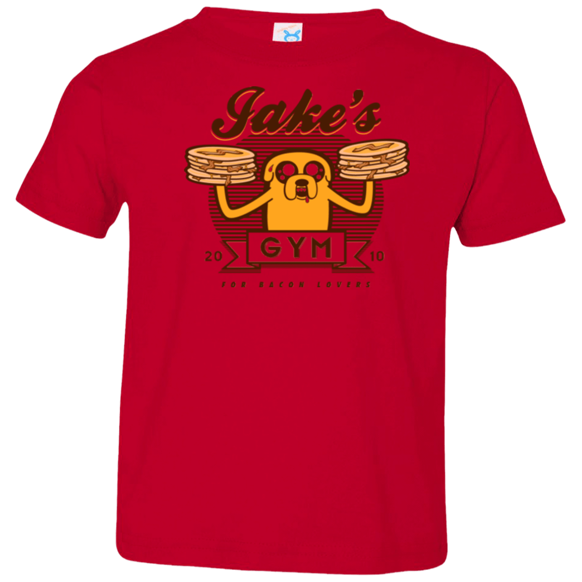 T-Shirts Red / 2T Bacon lovers gym Toddler Premium T-Shirt