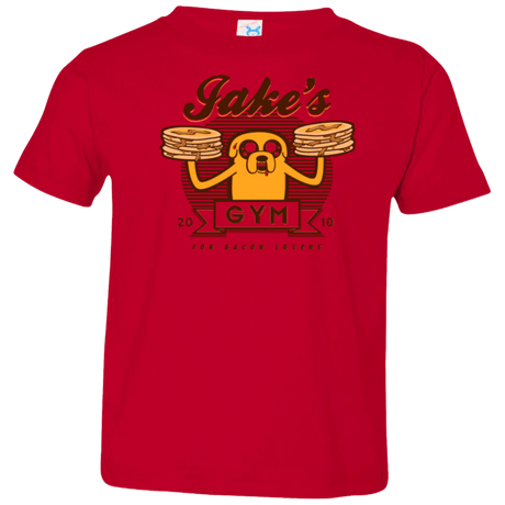 T-Shirts Red / 2T Bacon lovers gym Toddler Premium T-Shirt