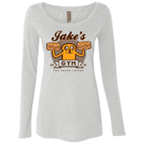 T-Shirts Heather White / Small Bacon lovers gym Women's Triblend Long Sleeve Shirt