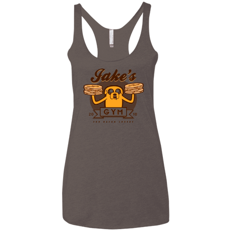 T-Shirts Macchiato / X-Small Bacon lovers gym Women's Triblend Racerback Tank