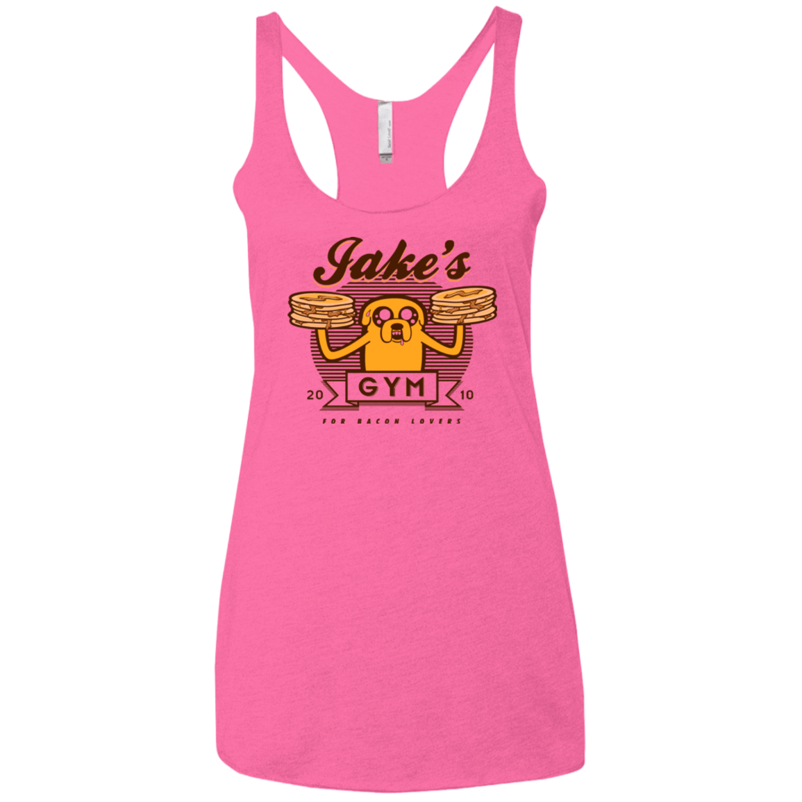 T-Shirts Vintage Pink / X-Small Bacon lovers gym Women's Triblend Racerback Tank