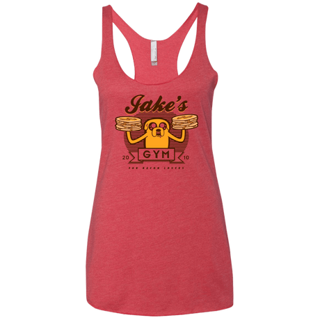T-Shirts Vintage Red / X-Small Bacon lovers gym Women's Triblend Racerback Tank