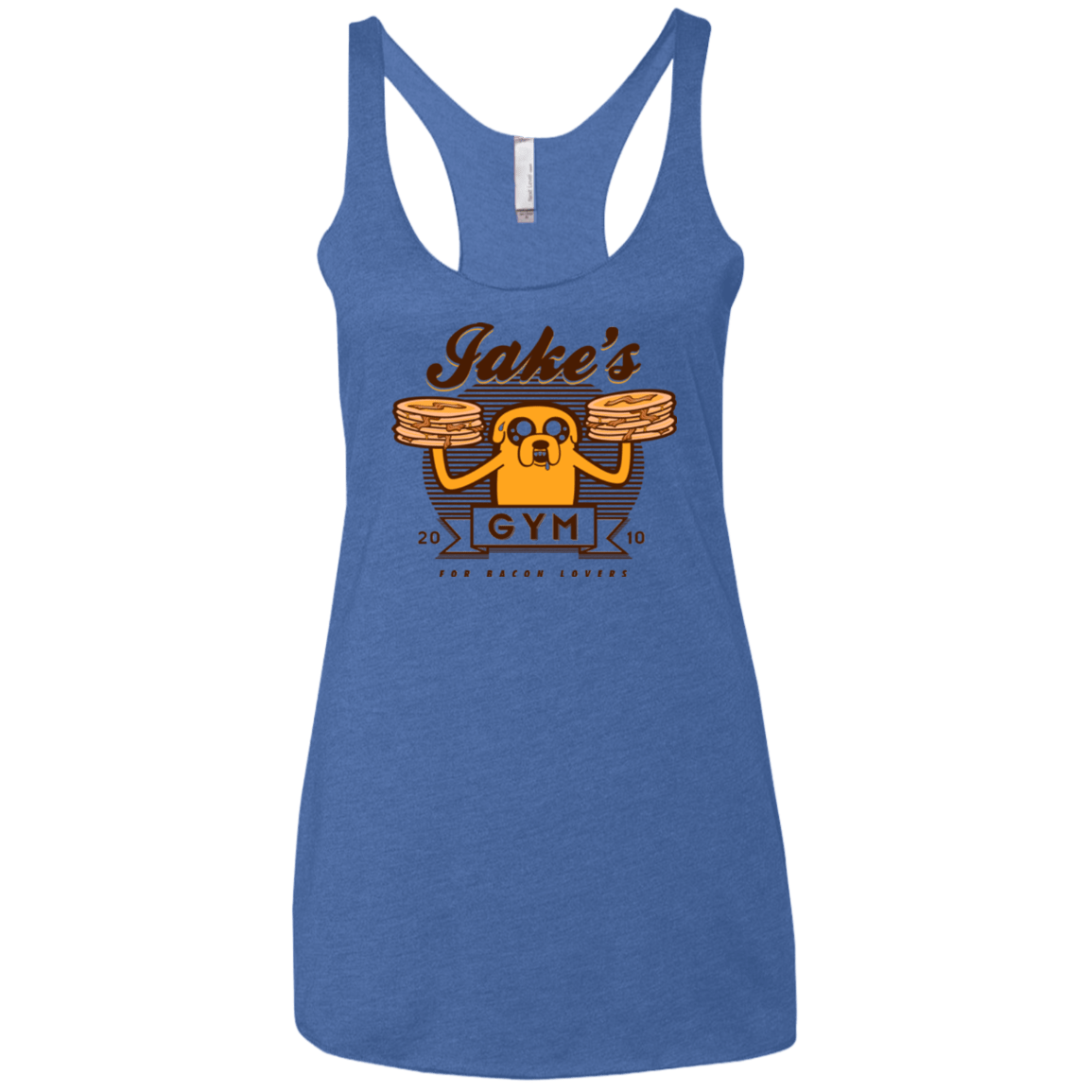 T-Shirts Vintage Royal / X-Small Bacon lovers gym Women's Triblend Racerback Tank
