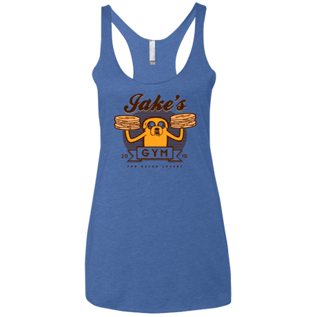 T-Shirts Vintage Royal / X-Small Bacon lovers gym Women's Triblend Racerback Tank