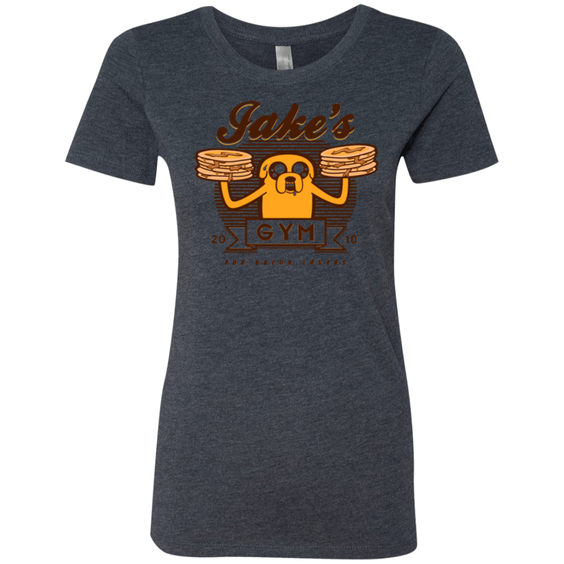 T-Shirts Vintage Navy / Small Bacon lovers gym Women's Triblend T-Shirt