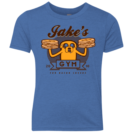 T-Shirts Vintage Royal / YXS Bacon lovers gym Youth Triblend T-Shirt