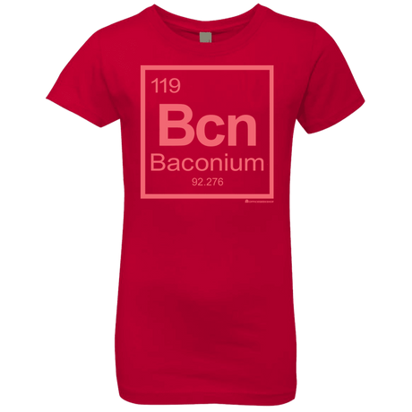 T-Shirts Red / YXS Baconium Girls Premium T-Shirt