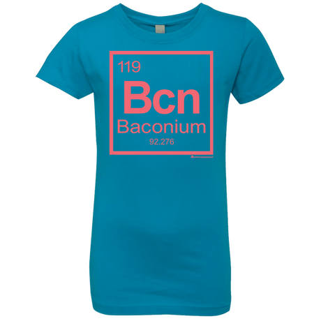 T-Shirts Turquoise / YXS Baconium Girls Premium T-Shirt